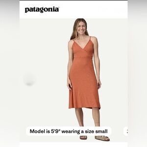 Patagonia Women's Midi Dress in Rust Orange